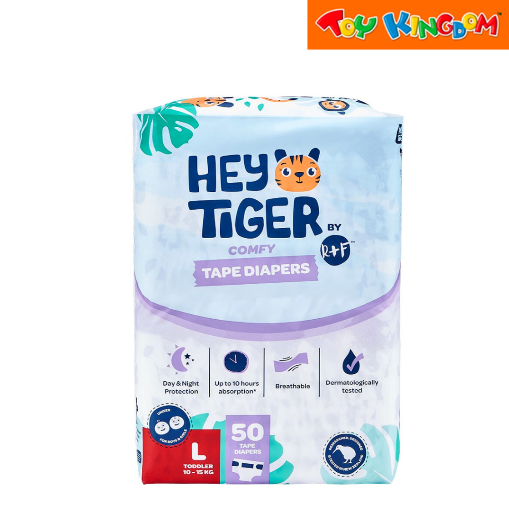 Hey Tiger Taped Diapers Jumbo Pack Large 50 Pads | Shopee Philippines