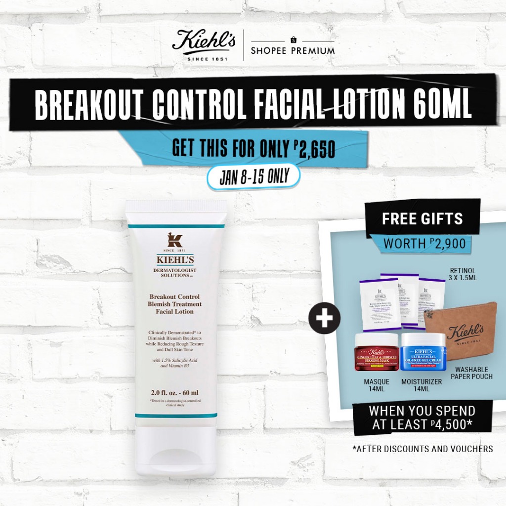 Kiehl's Breakout Control Blemish Treatment Facial Lotion Salicylic