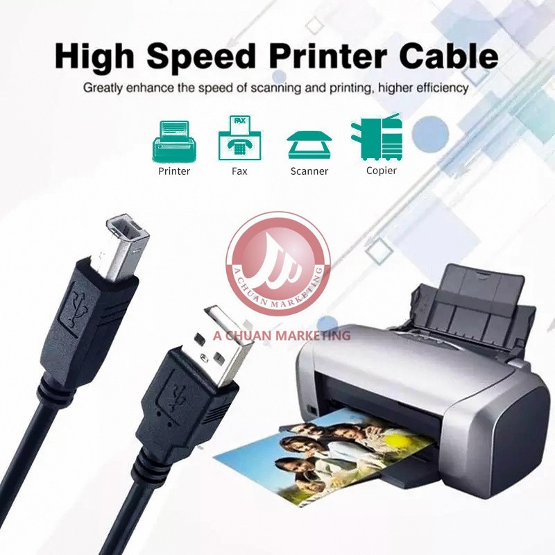 Printer Data Line cable for Printer Scaner Cable 1.5M 3M 5M | Shopee ...