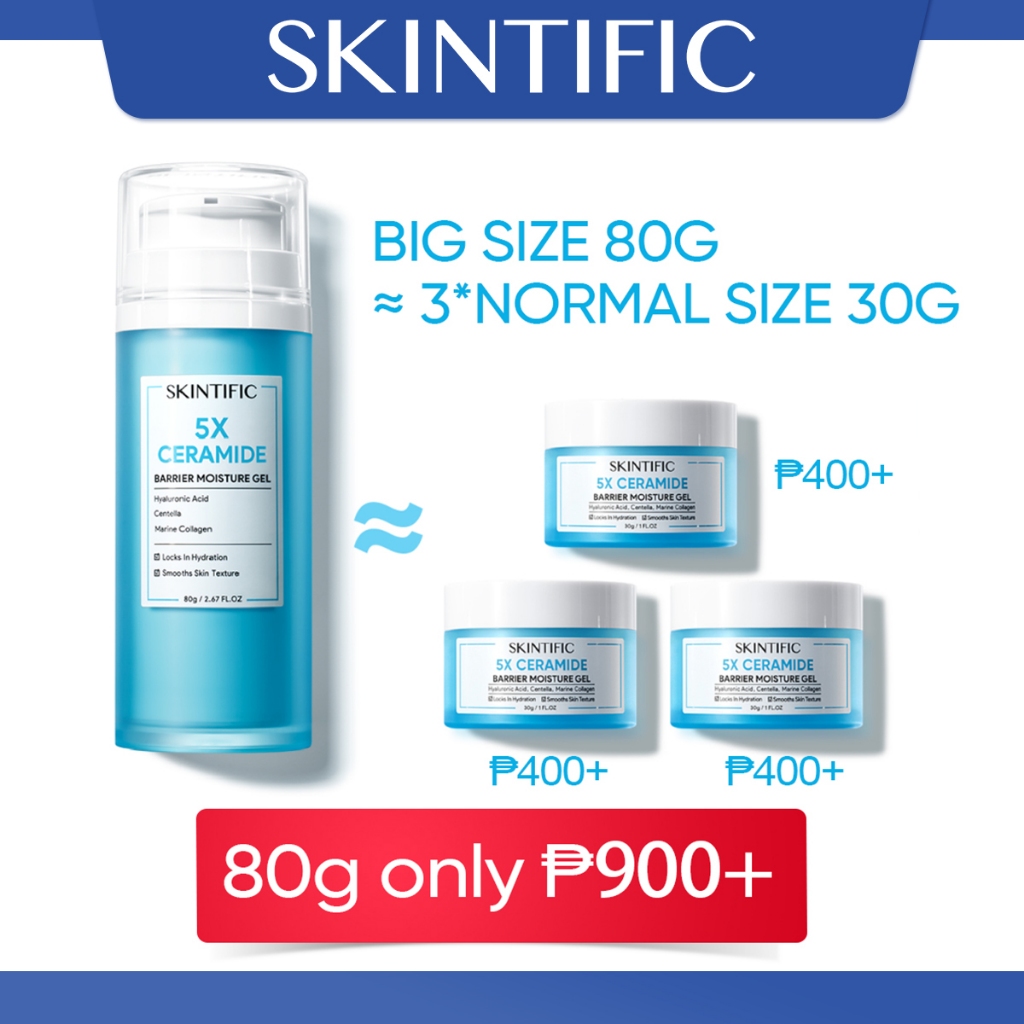 [80g][skintific Ph]5x Ceramide Celeteque Moisturizer For Face Oily Skin