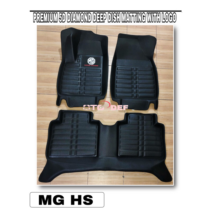 Mg Hs 2018 to 2025 Premium 5d diamond deep dish matting with brand logo ...