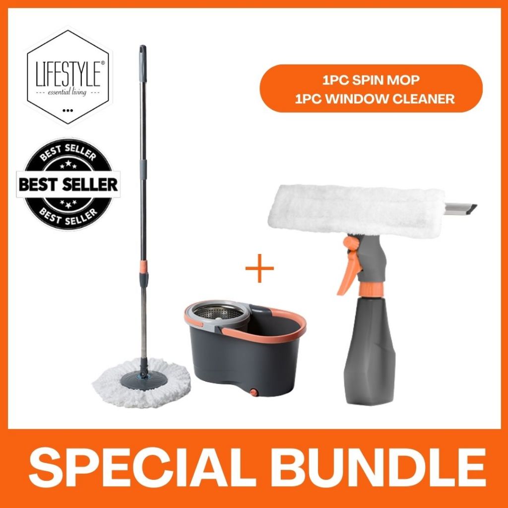Lifestyle Spin Mop Floor Mop Cleaning Tool (With separate Dirty & clean ...