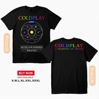 Coldplay January 19 2024 Manila World Tour Concert Support Tee Cotton Thick Cloth Shirt