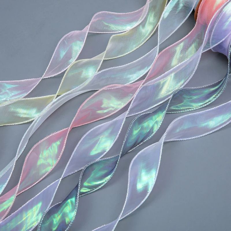 4cm Wavy Fishtail and Non Fishtail Yarn Ribbon For Gift Packing ...