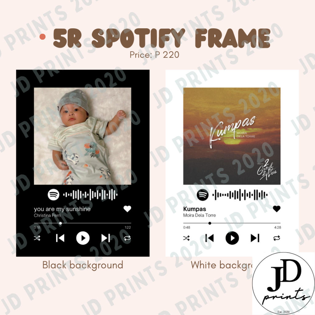 Customized Star Map and Spotify Frame 5R/8R (Wall design/Photo Frames ...