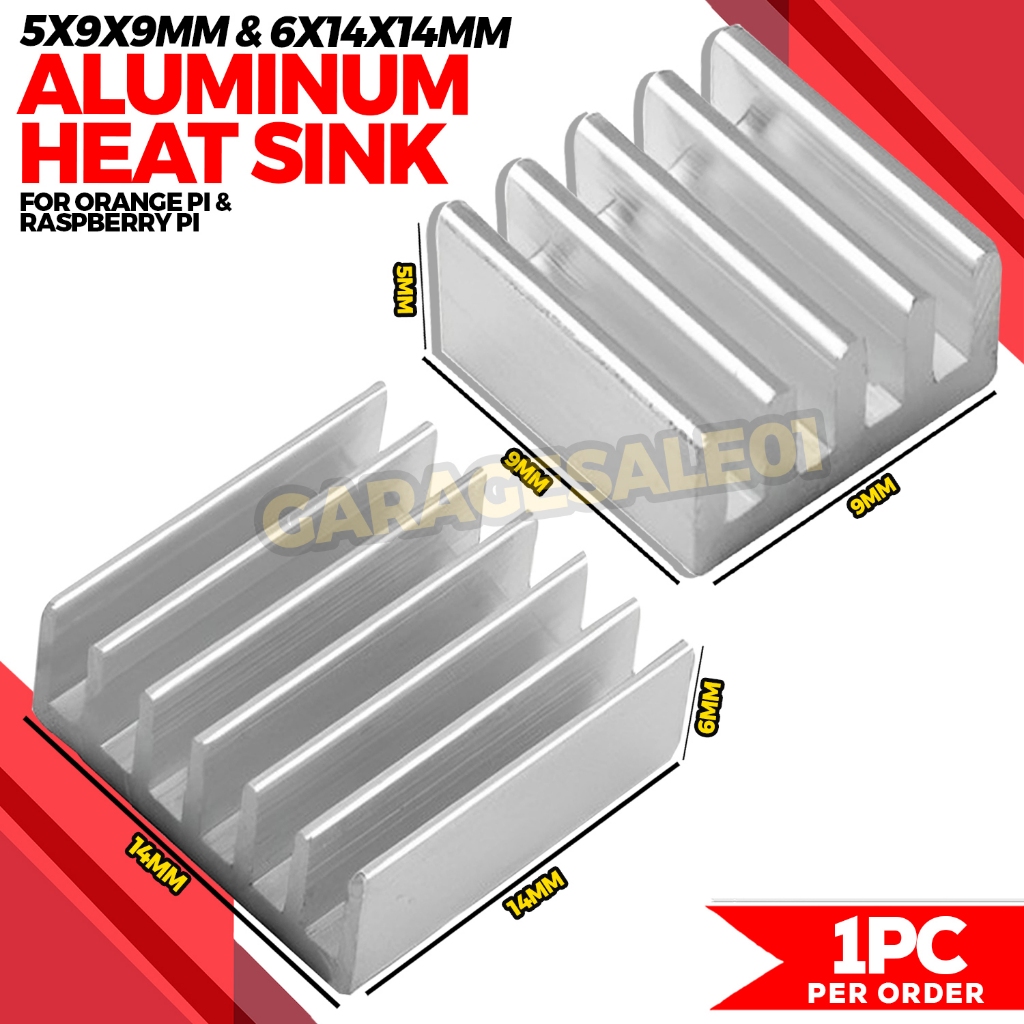 Aluminum Heat Sink Heatsink for Orange Pi Raspberry Pi | Shopee Philippines
