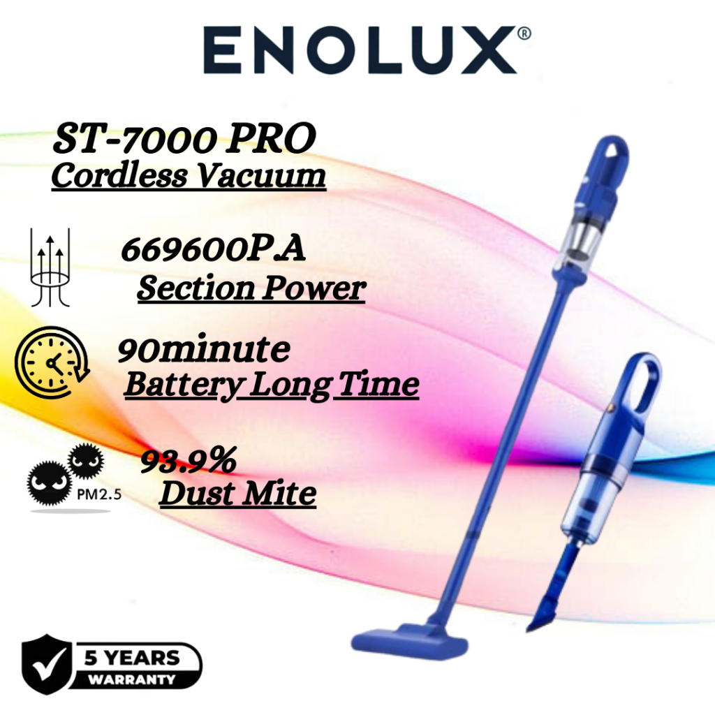 ENOLUX Cordless Vacuum Cleaner ST7000 Portable Handheld Strong Suction