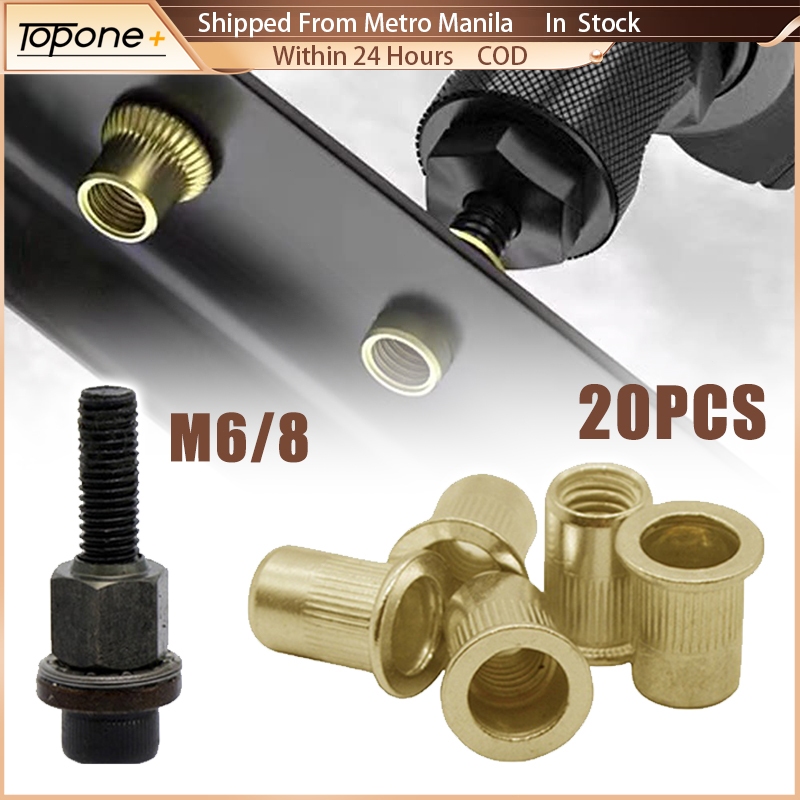 M6 M8 Hand Rivet Nut Head With 20pcs Nut Set For Manual Riveter Rivet ...