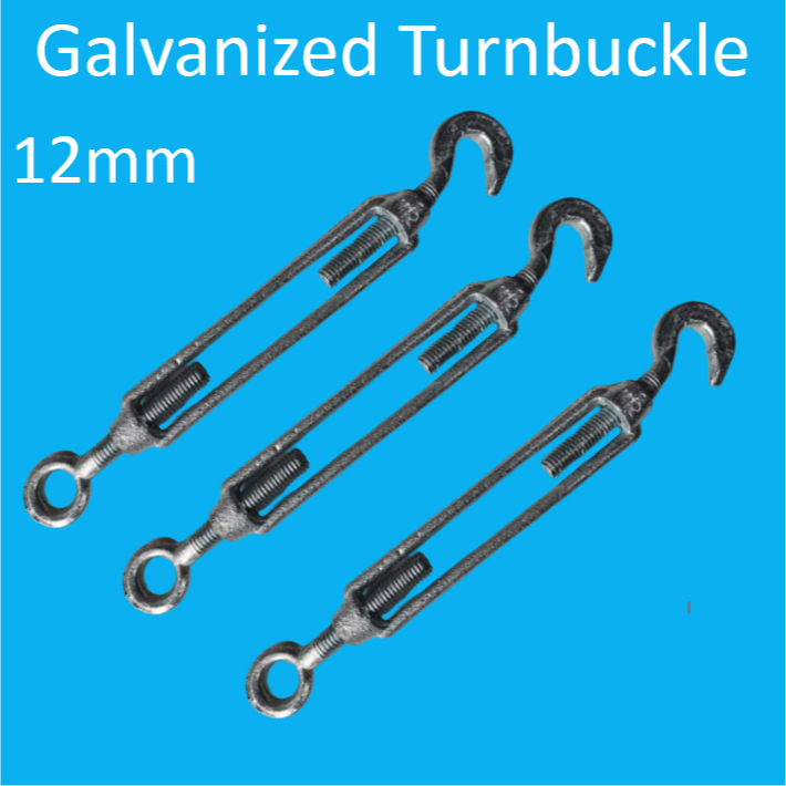 Galvanized HOOK AND EYE TURNBUCKLE TURN BUCKLE 1/2