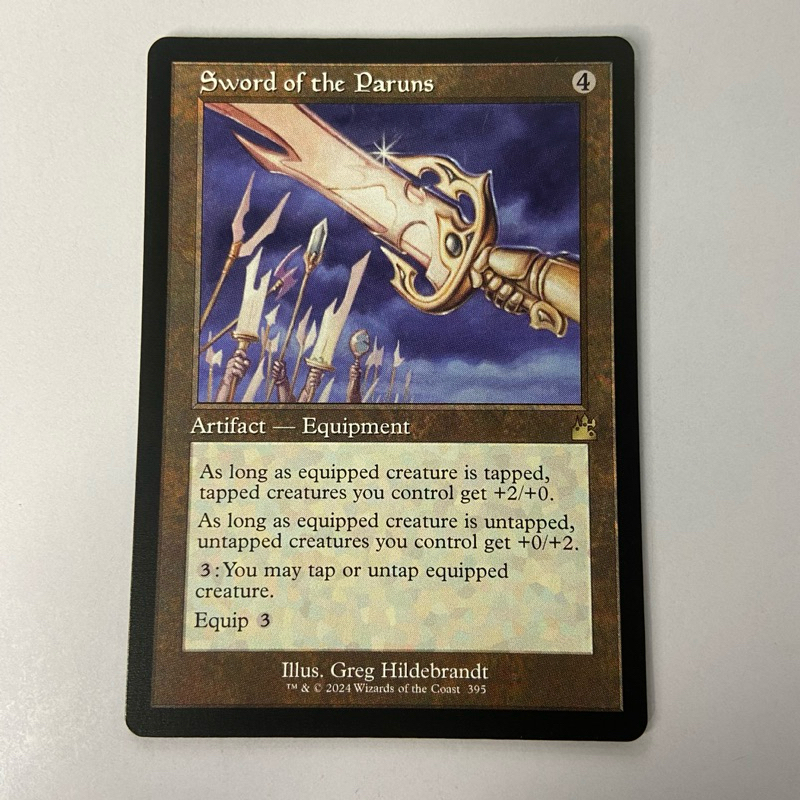 SWORD OF THE PARUNS | RVR RAVNICA REMASTERED | ARTIFACT EQUIPMENT ...