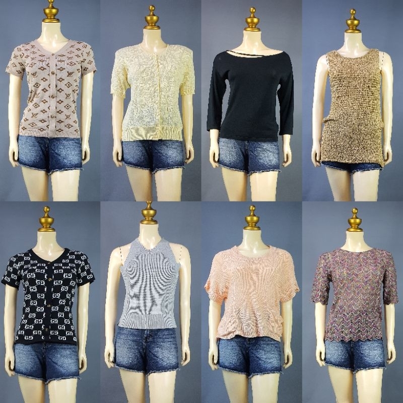 Knitted Tops Thrifted/Preloved | Shopee Philippines