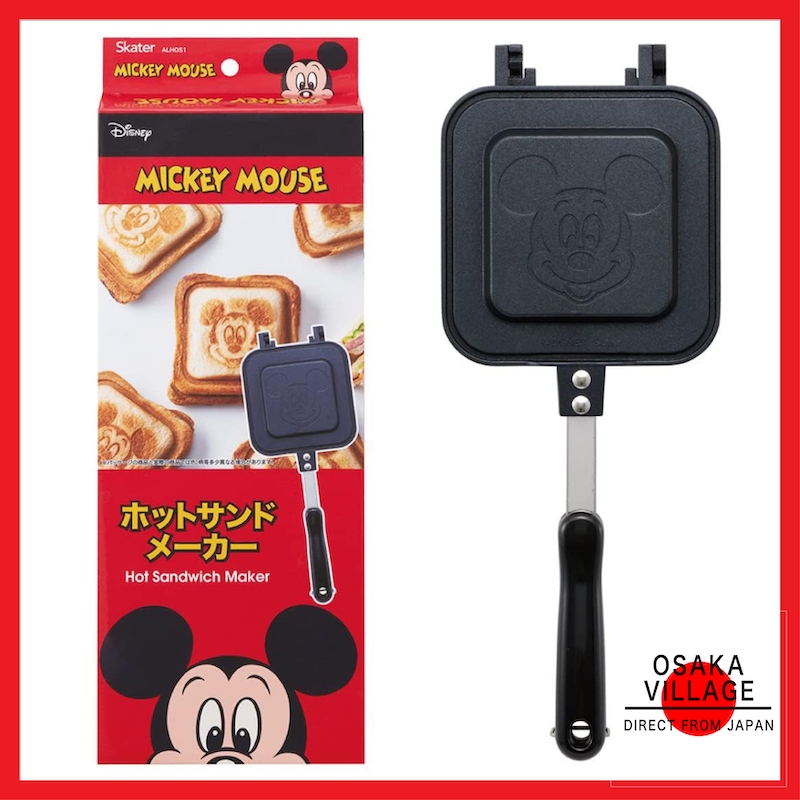 Skater Mickey Mouse Sandwich Toaster Direct flame Easy to clean (Direct ...