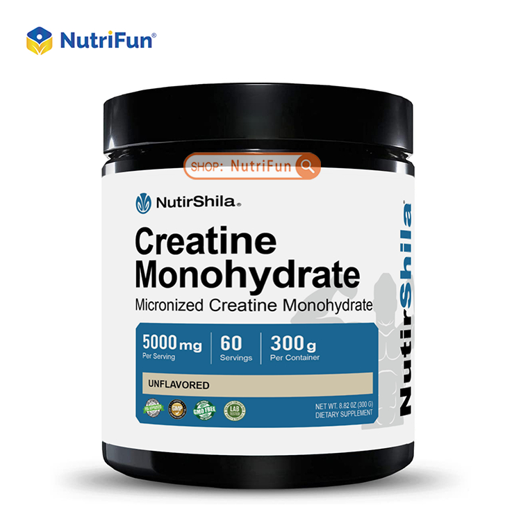 Creatine Monohydrate 100% Pure 300 Grams 60 Servings Micronized Powder ...