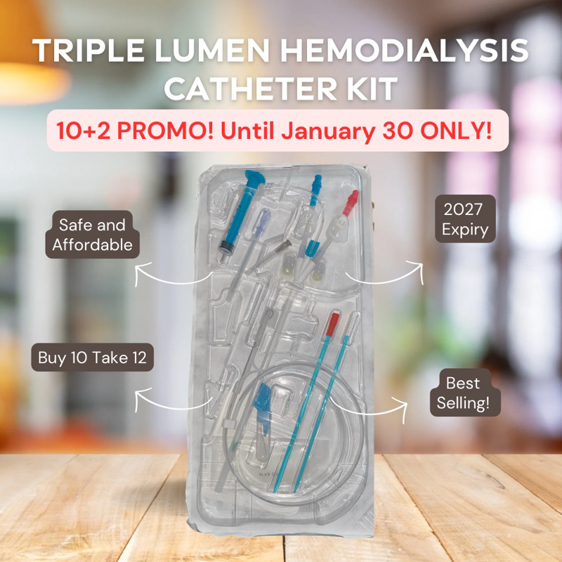 (10+2) Triple Lumen IJ Catheter for Hemodialysis | Shopee Philippines