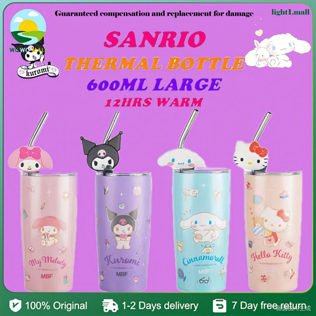 Sanrio Cup Leak Proof Large Capacity Tumbler With Straw Mugs Coffee Cup