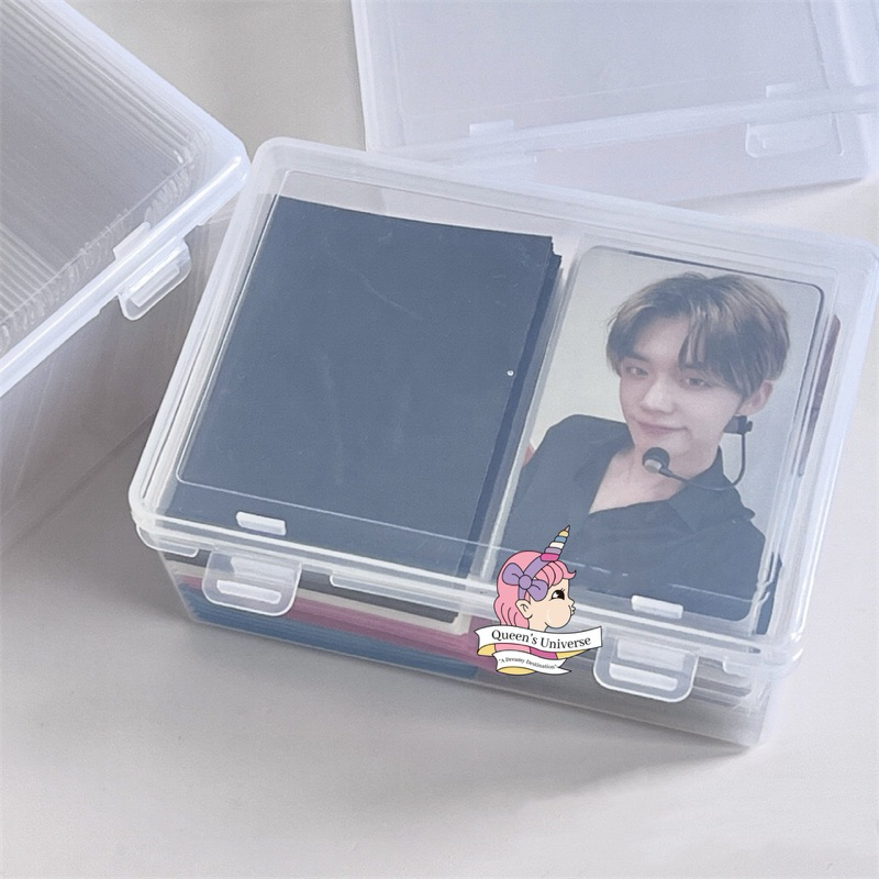 White Transparent Portable Lightweight Dust Proof Flip Lomo Card Case ...