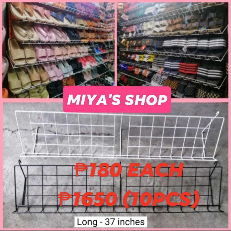 10pcs Slippers display rack shoe display rack for mesh wire | Shopee ...