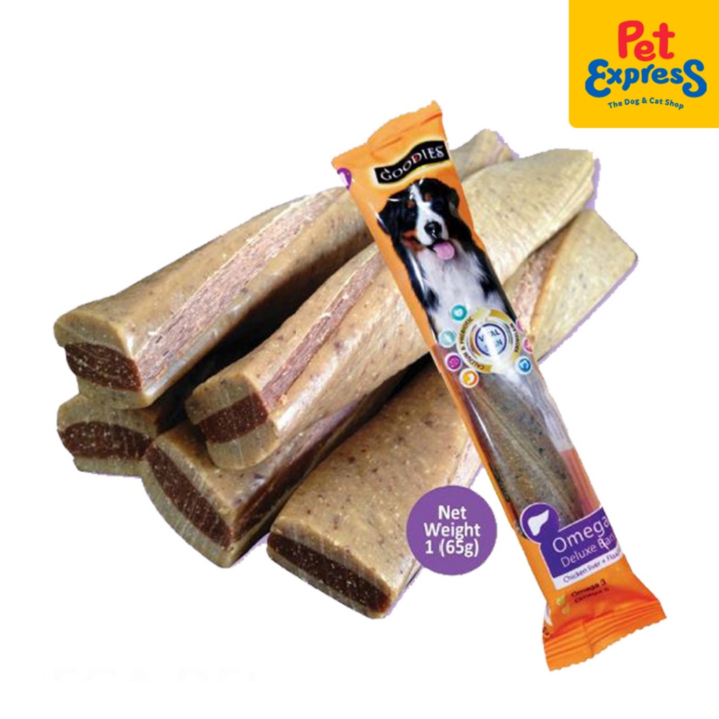 Goodies Deluxe Bar Omega Dog Treats 65g (EXPIRATION DATE MARCH 2024