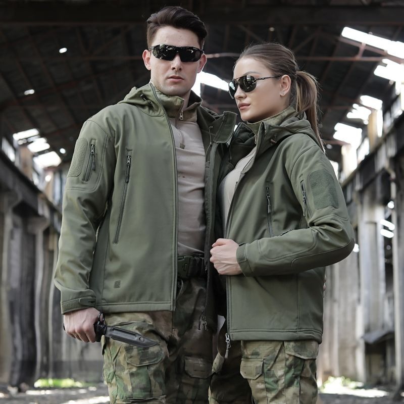 JEEP SPIRIT Military Shark Jacket Men s Tactical Windproof Waterproof Couple Hooded Bomber Jacket Shopee Philippines