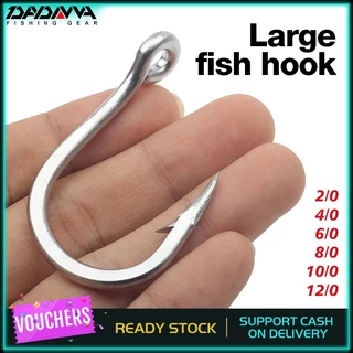 10884 Big Game Saltwater Sea Fishing Circle Hooks Stainless Steel Jigging  Jigs Size 2 0-12 0