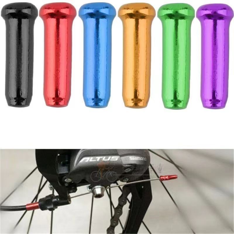 2 PCS Bicycle Brake Shifter Inner Cable Tips Mountain Road Bike MTB ...