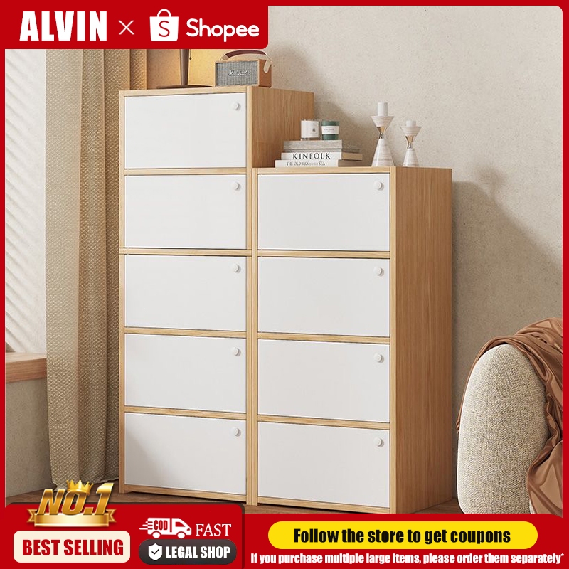 ALVIN 4/5 Layer Simple Locker Modern Minimalist Bedroom Living Room ...