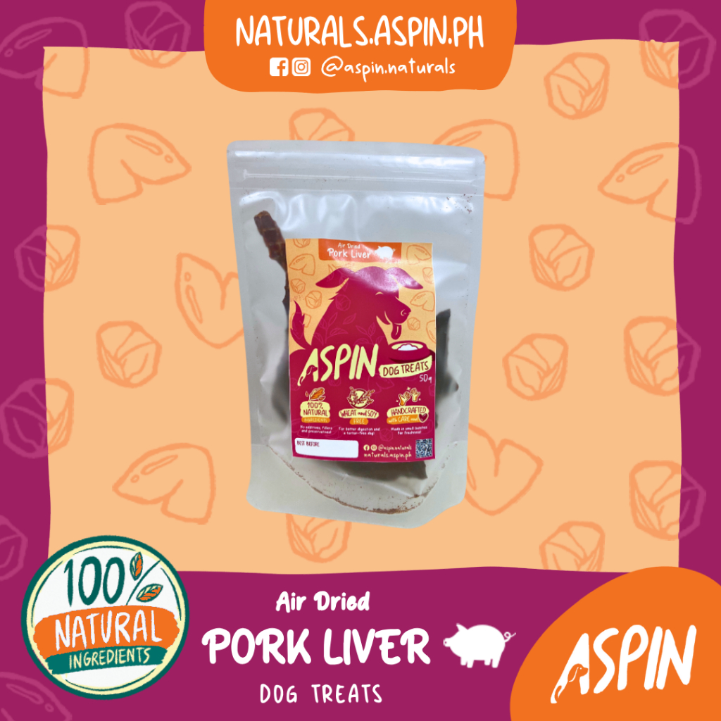 ASPIN Naturals Pork Liver Dog Treats (50 grams) Shopee Philippines