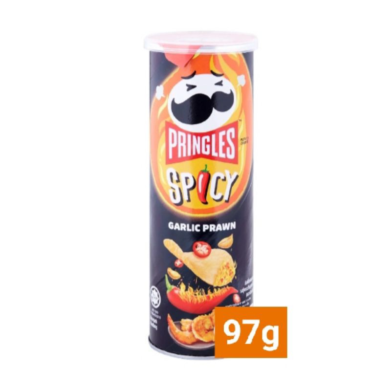 Pringles Spicy Garlic Prawn Potato Crisps 97g | Shopee Philippines