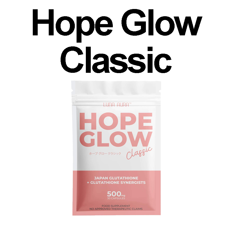 LUNA AURA Hope Glow Glutathione  Skin Brightening & Anti-Aging with  Antioxidants, Beauty Supplement | Shopee Philippines