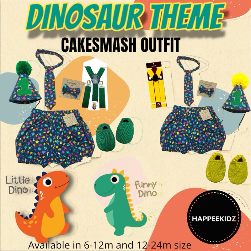 Cake smash dinosaur outfit deals