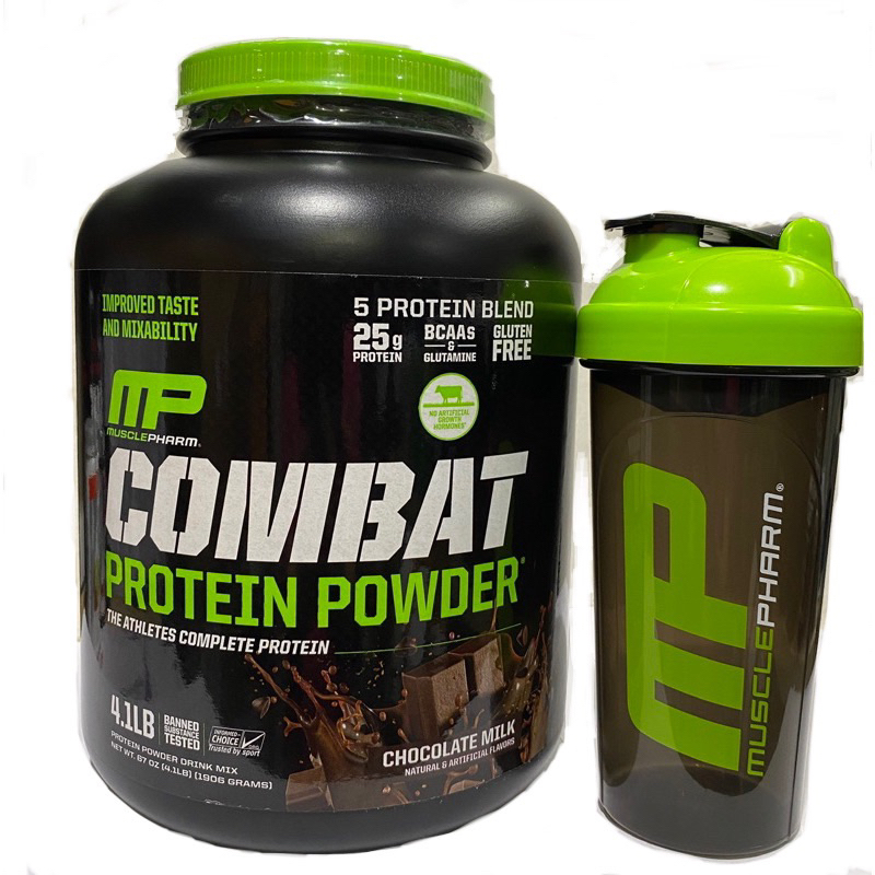 MusclePharm Combat Protein Powder 4.1Lbs MP Muscle Pharm Complete