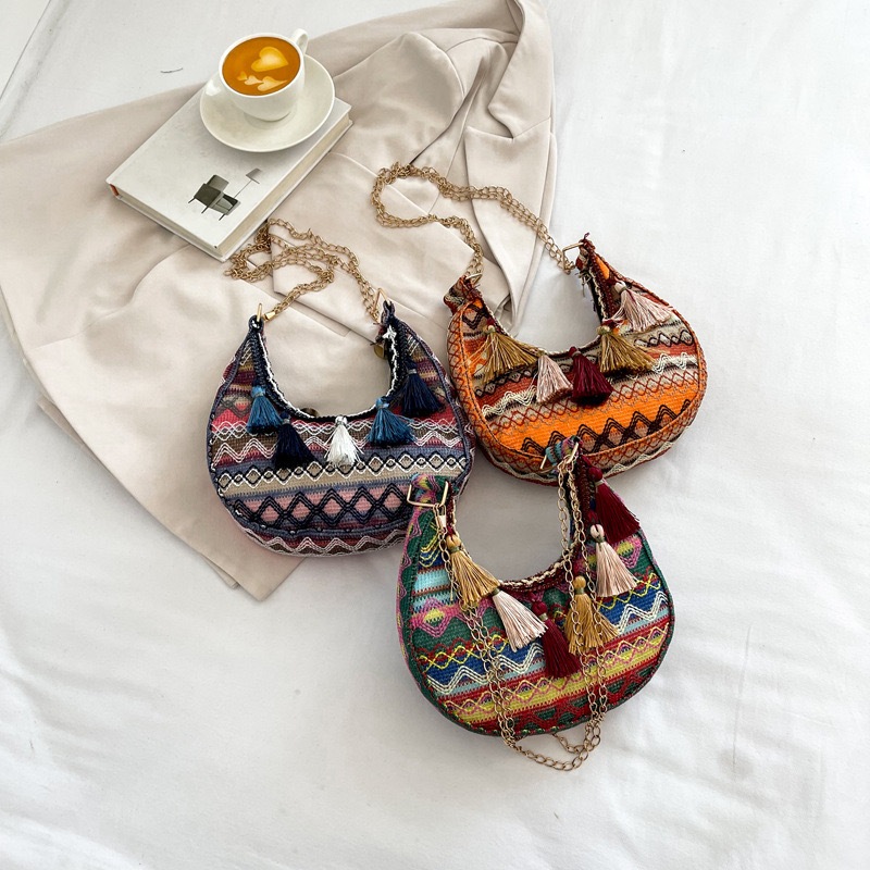 Emie Fashion Handwoven Rectangle Rattan Women Shoulder bag Leather ...