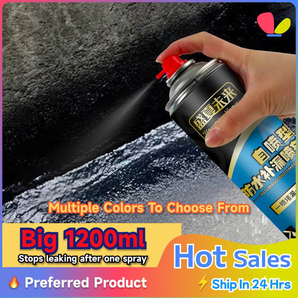 1200ml Waterproof Spray Waterproof Adhesive Leak Repair Spray Quick ...