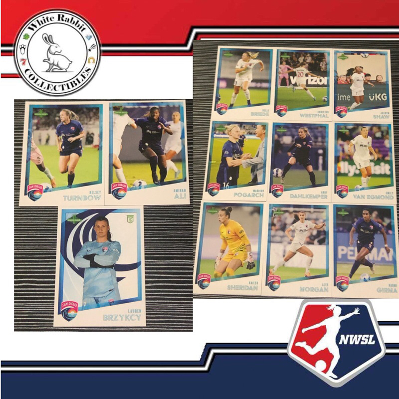 NWSL PARKSIDE 2023 Vol 1 - San Diego Wave FC Cards Alex Morgan Naomi ...