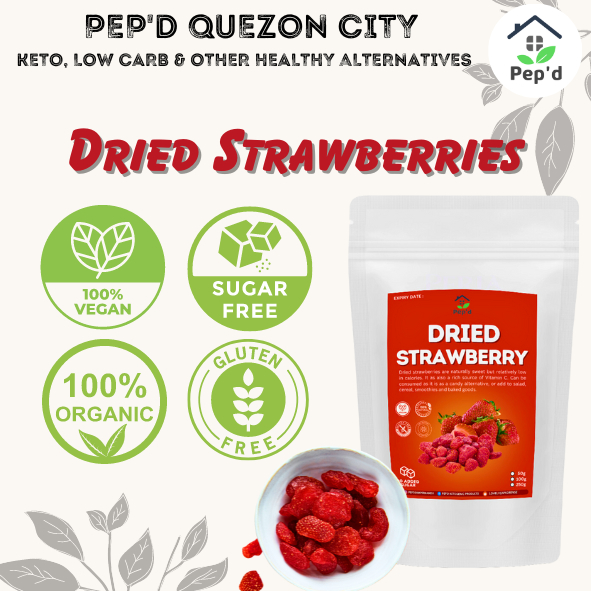Dried Strawberries 50g/100g/250g KetoFriendly No Added Sugar