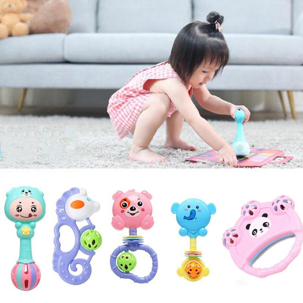 5 Pcs Baby Sensory Toys Baby Early Development Toys 5 Pcs Newborn Baby ...