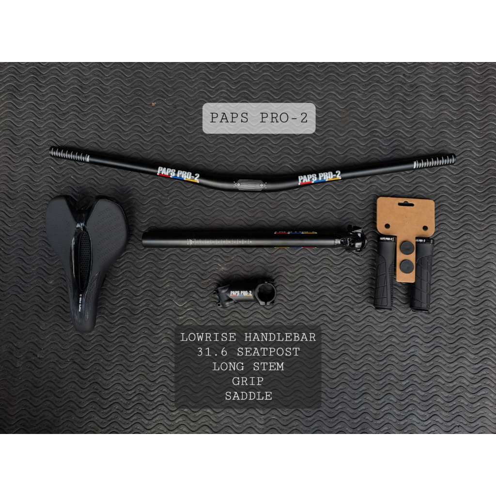 PAPS PRO 2 COCKPIT (HANDLE BAR, STEM,SEATPOST, SADDLE & HANDLE GRIP ...