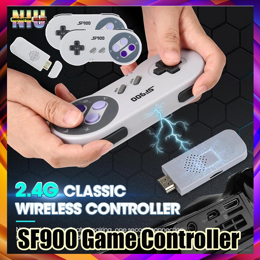 SF900 Retro Game Stick Video 2.4G Wireless Game Controller With 5000 ...