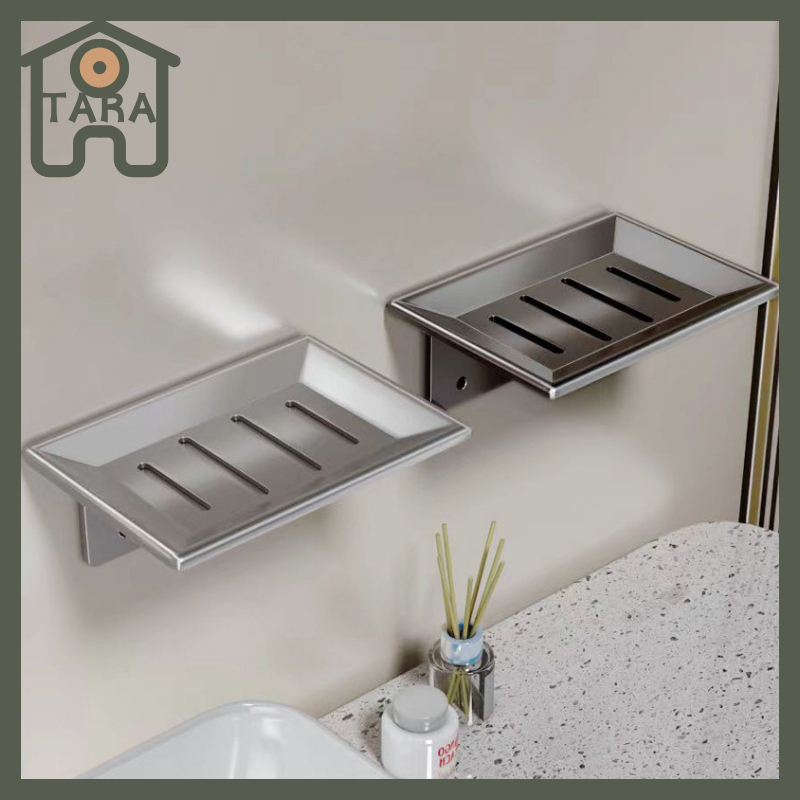 Soap Holder Wall Mounted Soap Storage Bathroom Drain Soap Box Wall ...