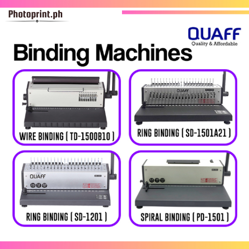Quaff Binding Machine A4 Ring Sd1201 Sd1501A21 Wire Td1500B10