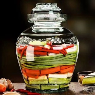 1.5kg/5kg/10kg big glass jar kimchi container airtight glass ...