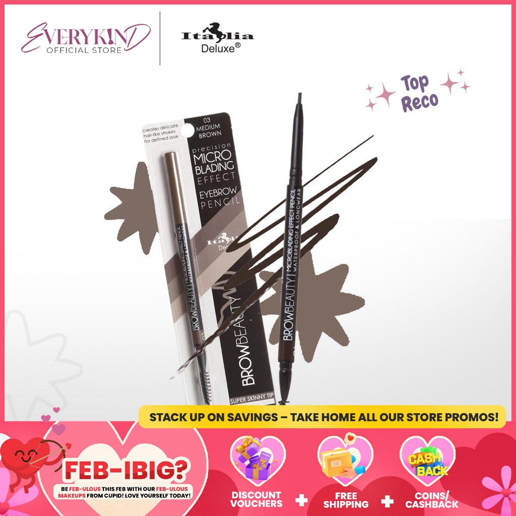 Italia Deluxe Brow Beauty Precision Microblading Effect Eyebrow Pencil