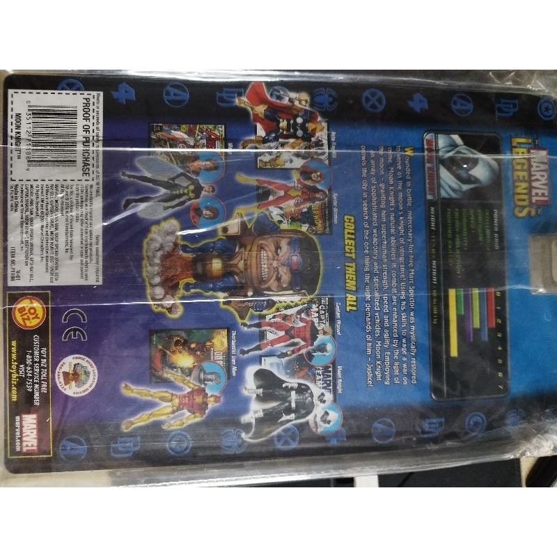 Vintage Toybiz Moon Knight Marvel Legends Modok BAF Series Brand New ...