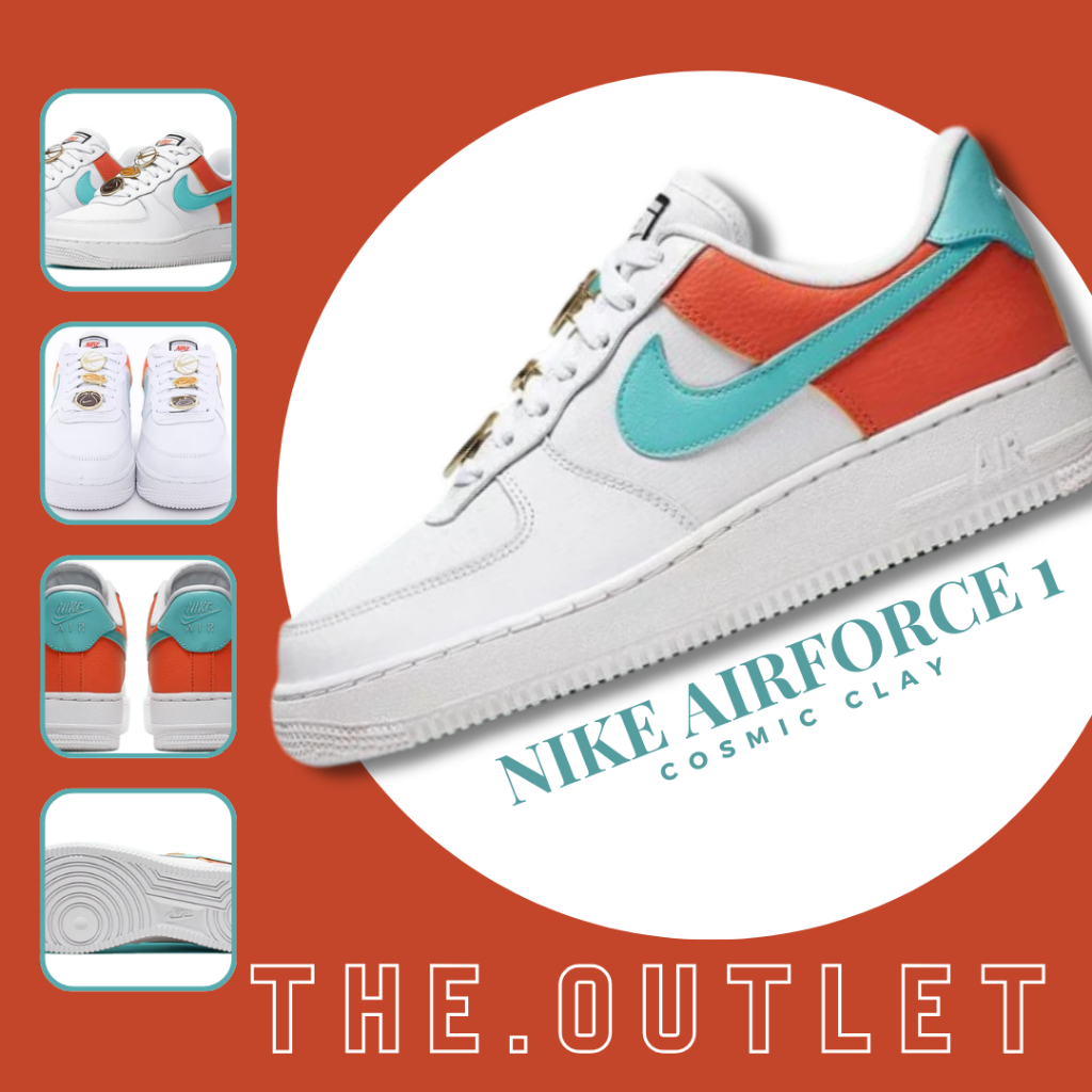 Nike air force clearance 1 white aqua clay