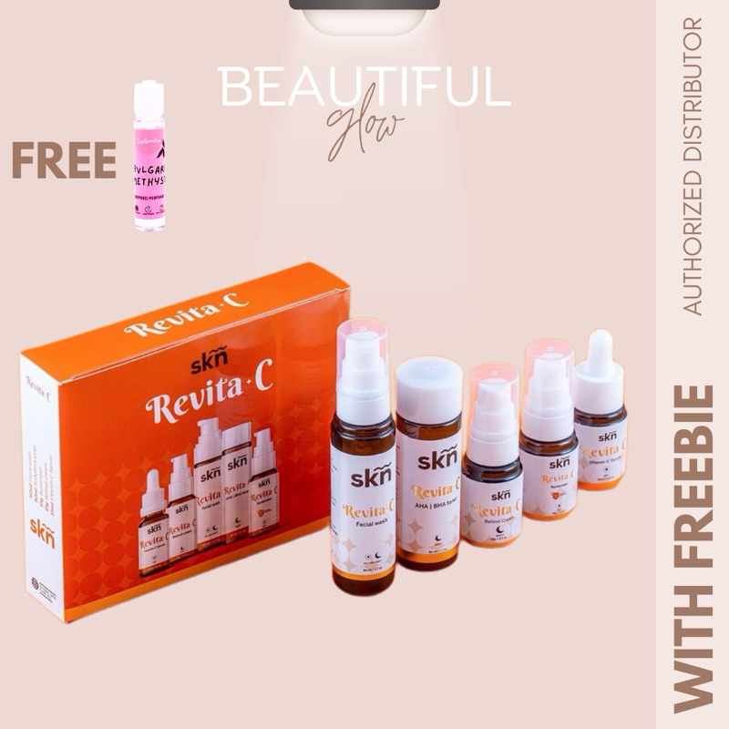 SKN Care Solutions RevitaC Set Retinol AHA BHA Vitamin C Shopee