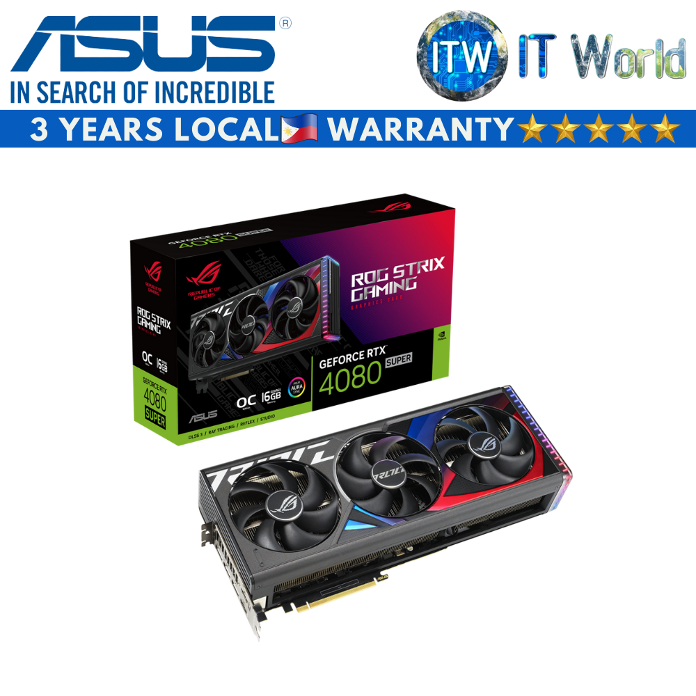 ASUS ROG Strix GeForce RTX 4080 SUPER 16GB GDDR6X OC Edition Gaming