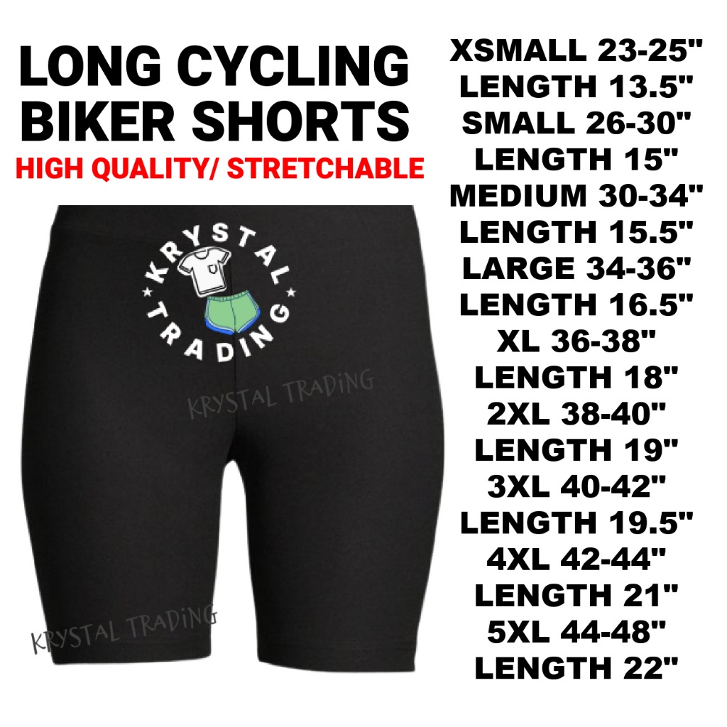Plus Size Cycling Shorts Long Biker mall quality