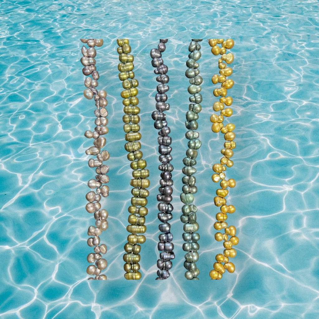 Freshwater pearl BAROQUE peanut 15 inch strand fresh water beads egg ...