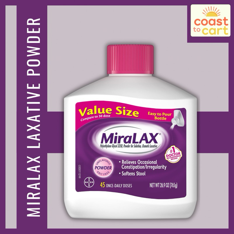 MiraLAX Laxative Powder, 765 g | Shopee Philippines