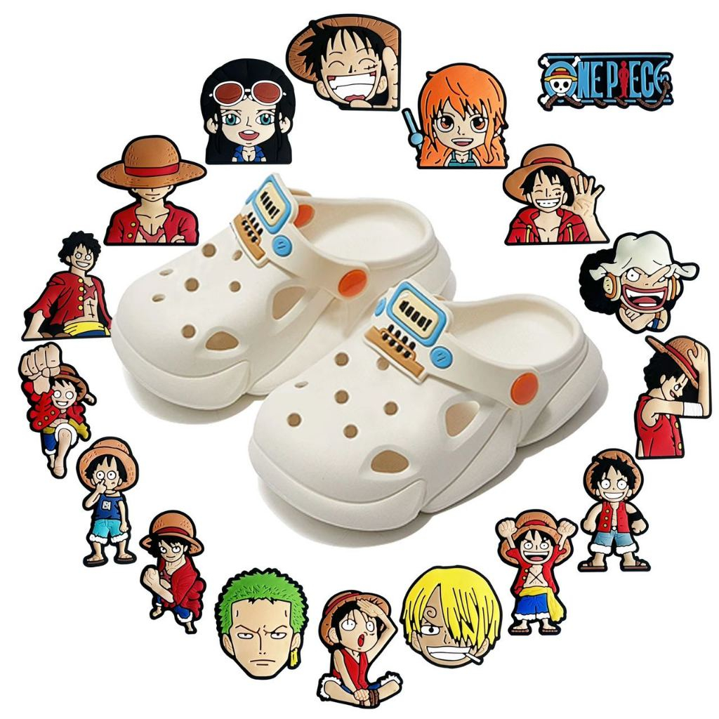 Crocs One Piece Luff Jibbitz Pins for shoes bags High quality Shopee